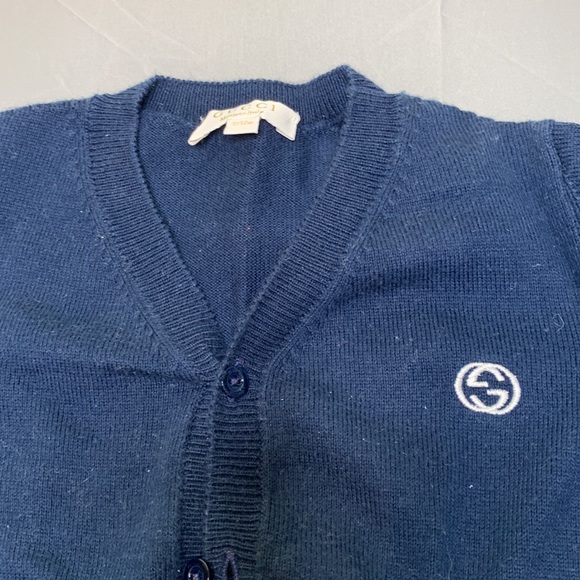 Baby Gucci Button Down Cardigan 9-12 months navy - Picture 2 of 6
